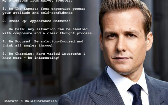 Suits - Harvey Specter and my learning